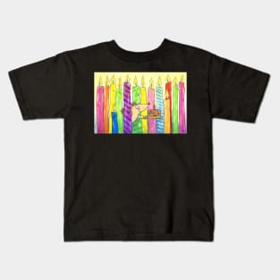 Candles Happy Birthday Kids T-Shirt